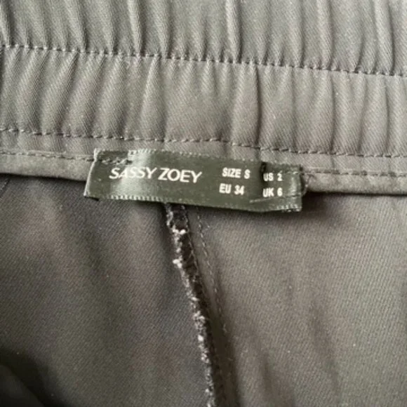 Sassy Zoey Farah Pant Black pants women's size Small, US 2  EU34 UK6 wide legs - Picture 14 of 14